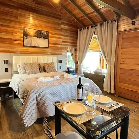 Cabana Rural Alpen Ville Com Hidromassagem - Cozinha Completa Bom Jardim da Serra Exterior photo
