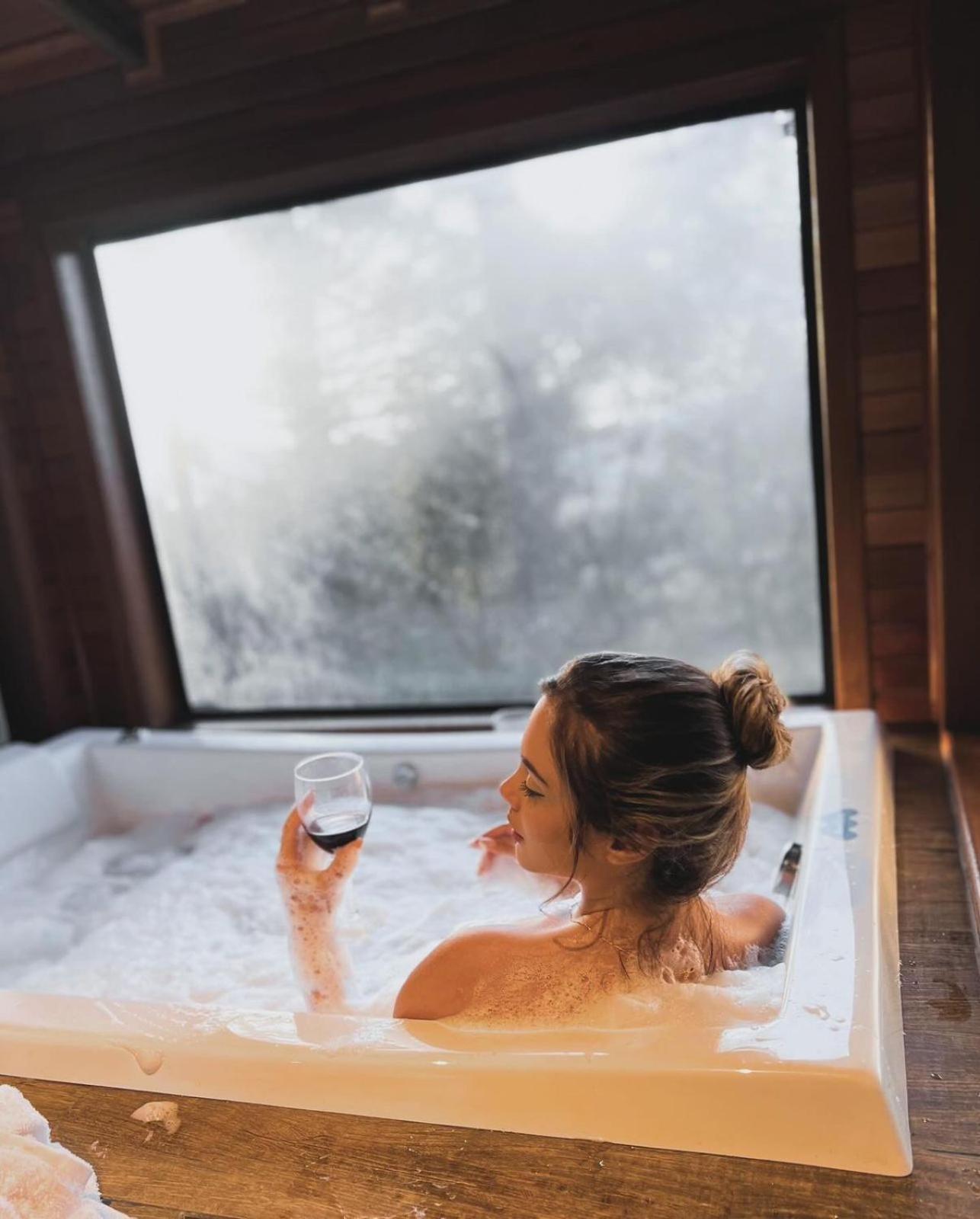 木屋 Rural Alpen Com Hidromassagem - Cozinha Completa