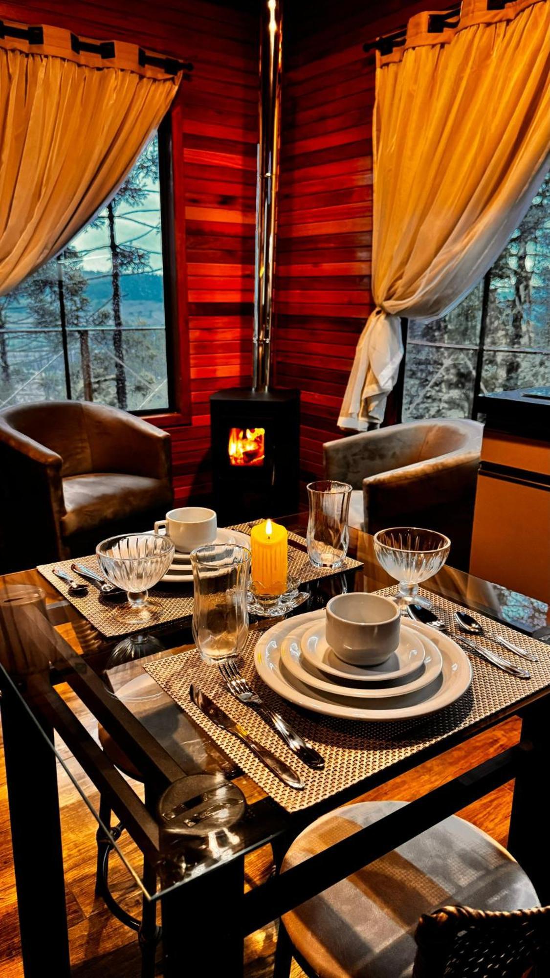木屋 Rural Alpen Com Hidromassagem - Cozinha Completa Bom Jardim da Serra